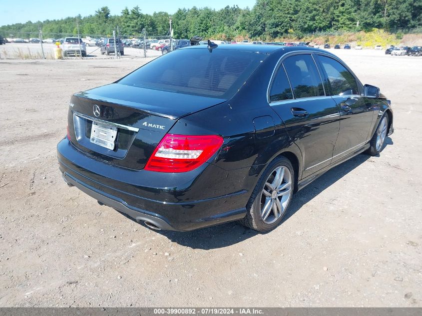 2013 Mercedes-Benz C 300 Luxury 4Matic/Sport 4Matic VIN: WDDGF8AB9DR280858 Lot: 39900892