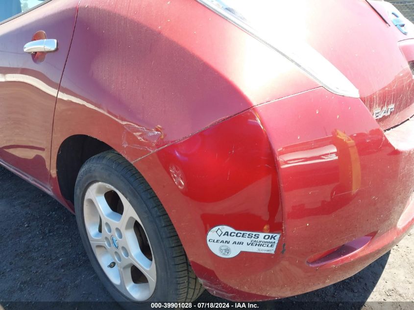 2012 Nissan Leaf Sl VIN: JN1AZ0CP1CT022467 Lot: 39901028