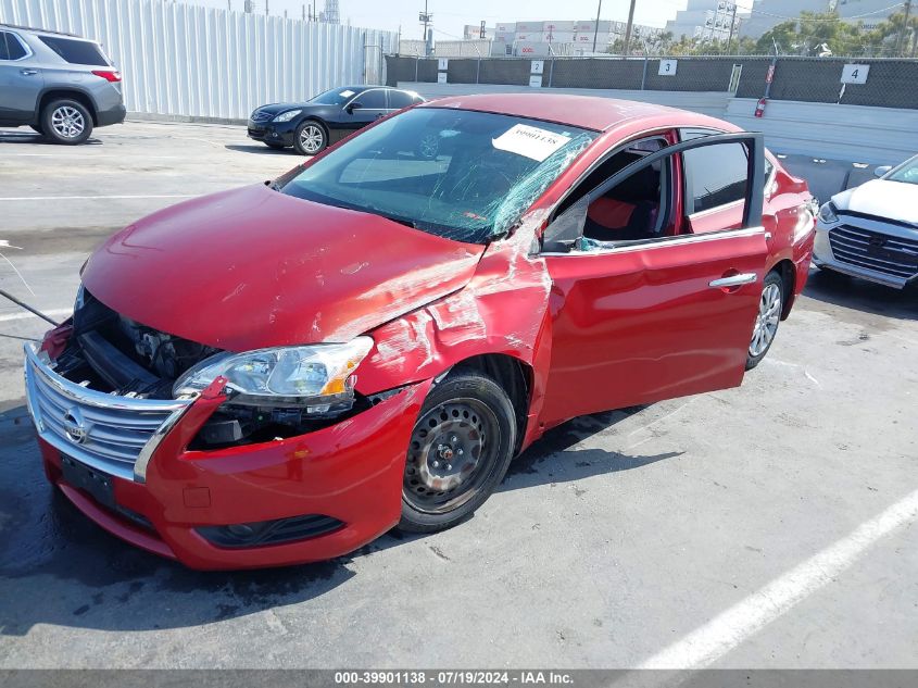 2014 Nissan Sentra S/Sv/Sr/Sl VIN: 3N1AB7AP9EY274977 Lot: 39901138