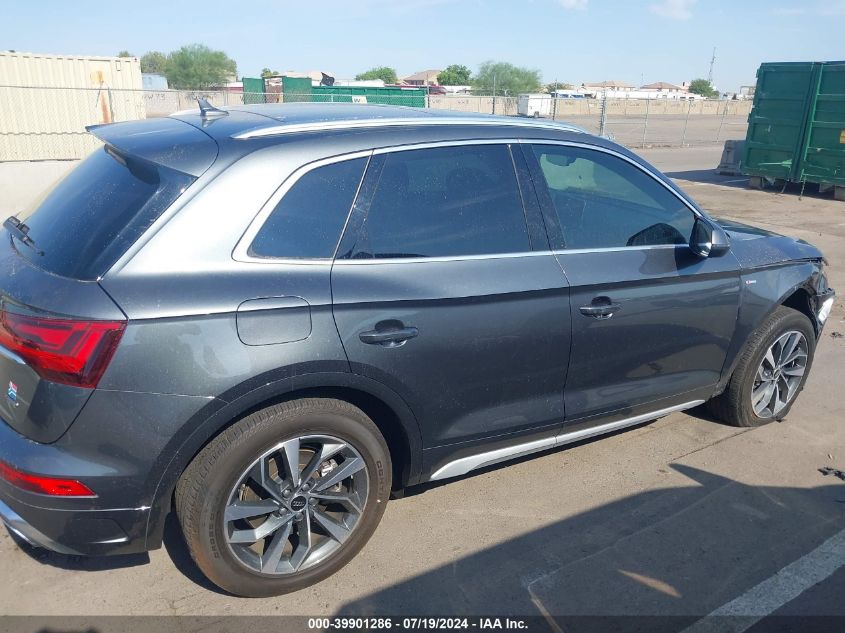 2022 Audi Q5 Premium Plus 45 VIN: WA1EAAFY1N2138206 Lot: 39901286