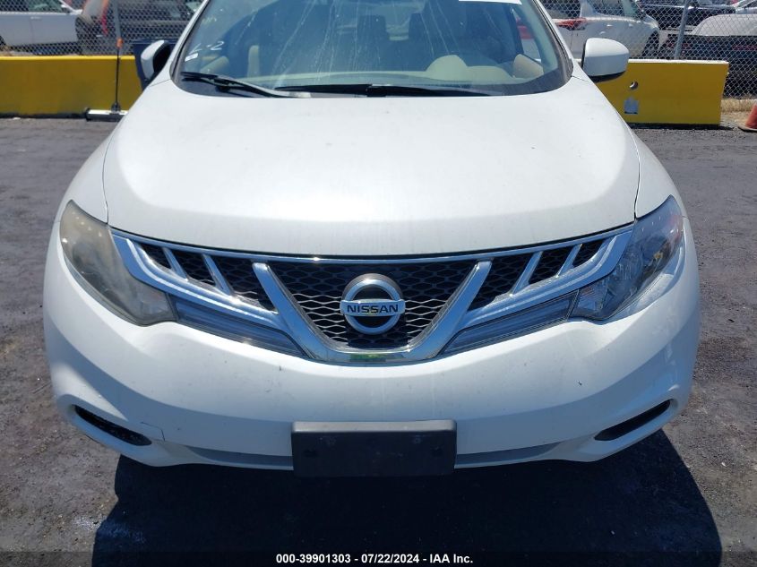 2013 Nissan Murano S VIN: JN8AZ1MU4DW208841 Lot: 39901303