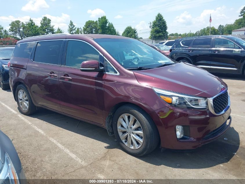 2016 Kia Sedona Ex VIN: KNDMC5C11G6159367 Lot: 39901393