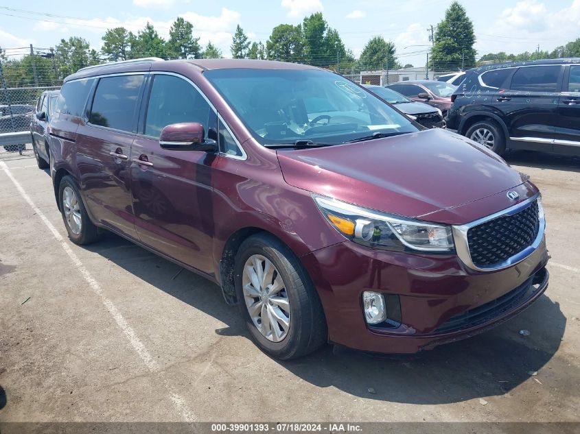 2016 Kia Sedona Ex VIN: KNDMC5C11G6159367 Lot: 39901393