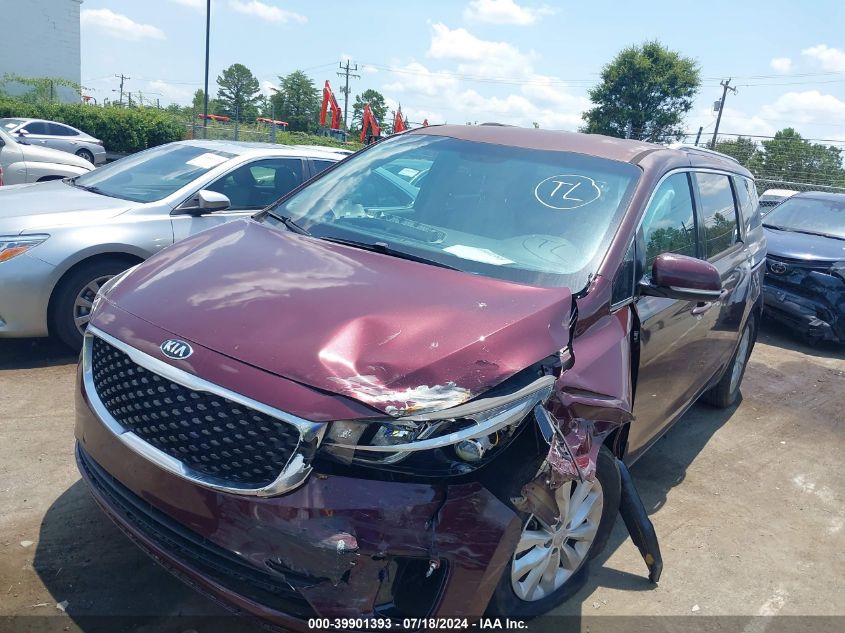 2016 Kia Sedona Ex VIN: KNDMC5C11G6159367 Lot: 39901393