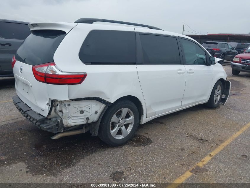 2016 Toyota Sienna Le 8 Passenger VIN: 5TDKK3DCXGS720907 Lot: 39901399