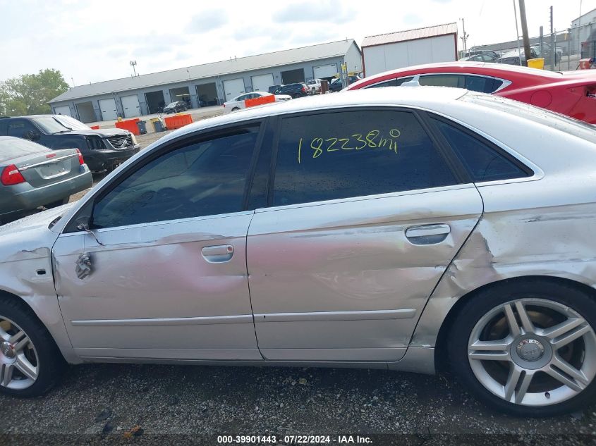 WAUDF78E37A183324 2007 Audi A4 2.0T