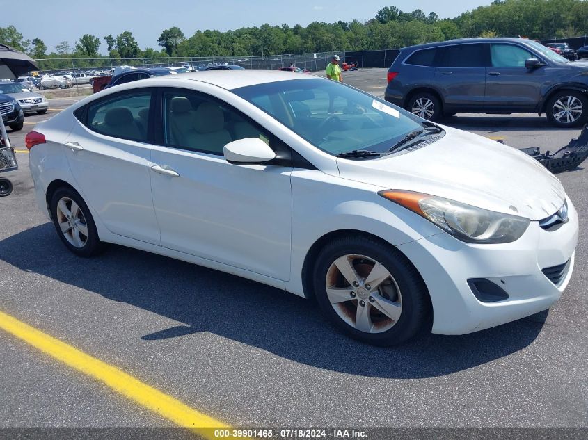 2013 Hyundai Elantra Gls VIN: 5NPDH4AEXDH351454 Lot: 39901465