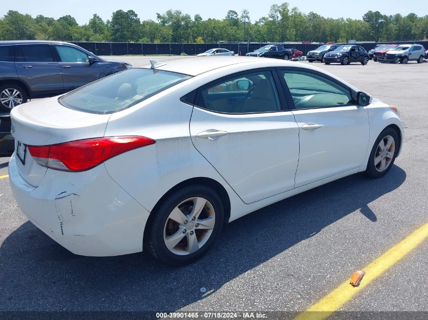 2013 Hyundai Elantra Gls VIN: 5NPDH4AEXDH351454 Lot: 39901465