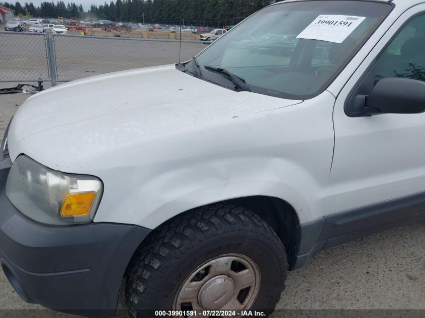 2006 Ford Escape Xls/Xls Manual VIN: 1FMYU92Z66KB87762 Lot: 39901591