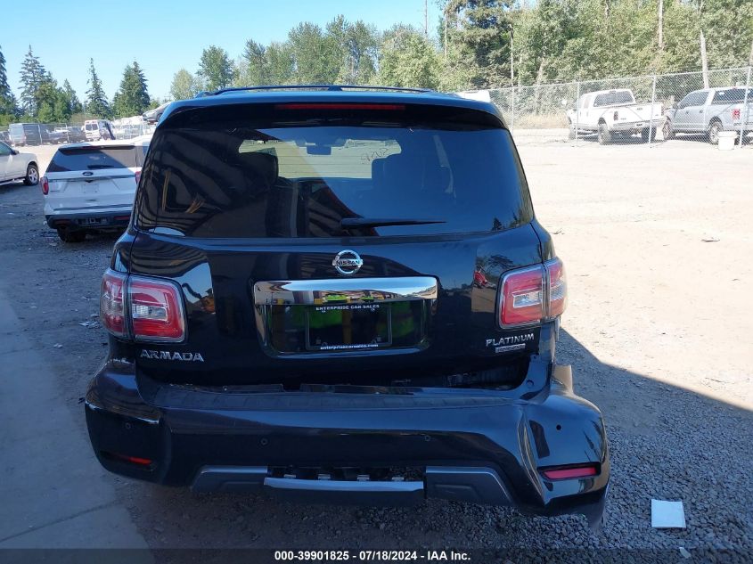 2020 Nissan Armada Platinum 4Wd VIN: JN8AY2NE5L9782880 Lot: 39901825