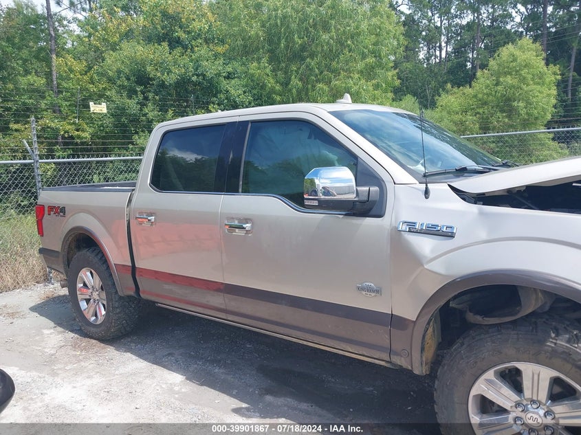 VIN 1FTEW1EG5JFD49430 2018 FORD F-150 KING RANCH