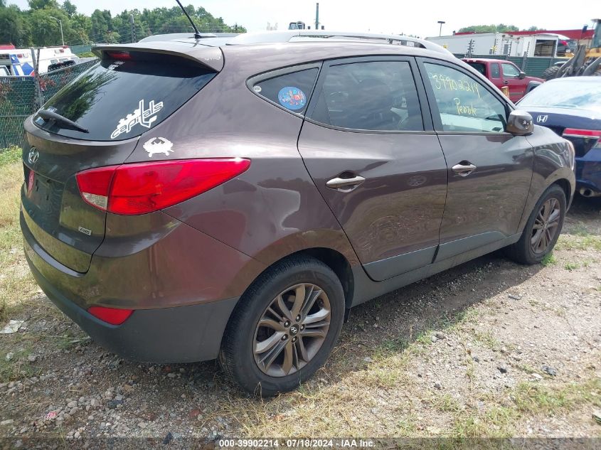 2014 Hyundai Tucson Se VIN: KM8JUCAG1EU825692 Lot: 39902214