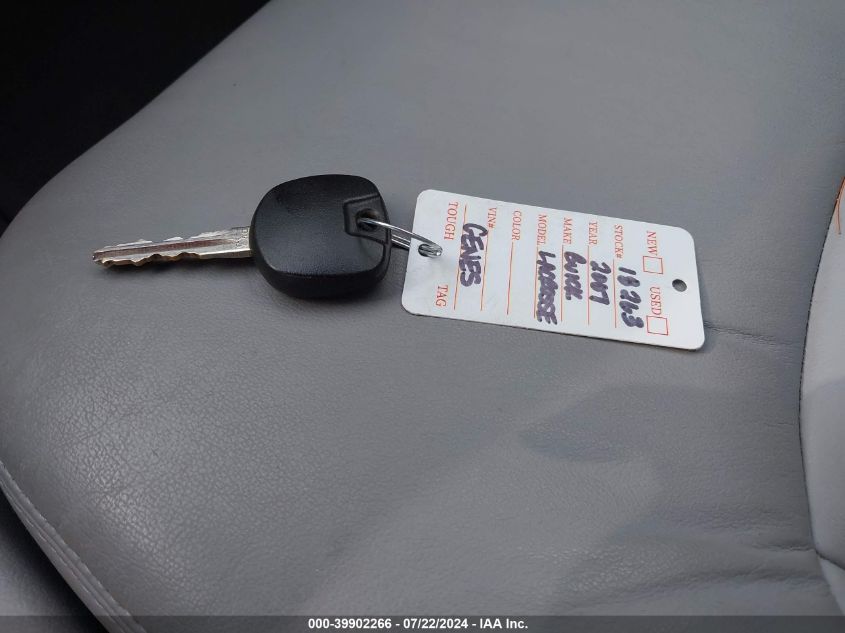 2007 Buick Lacrosse Cxl VIN: 2G4WD582071228012 Lot: 39902266