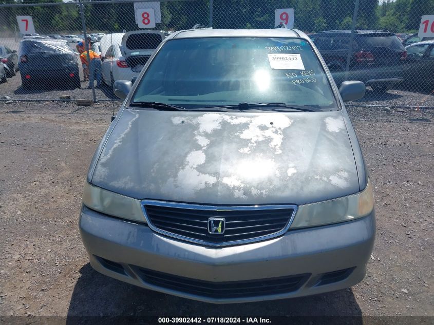 2001 Honda Odyssey Ex VIN: 2HKRL18661H584292 Lot: 39902442