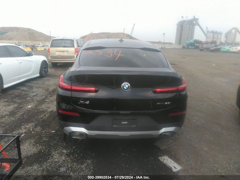 2022 BMW X4 xDrive30I VIN: 5UX33DT02N9M44005 Lot: 39902534