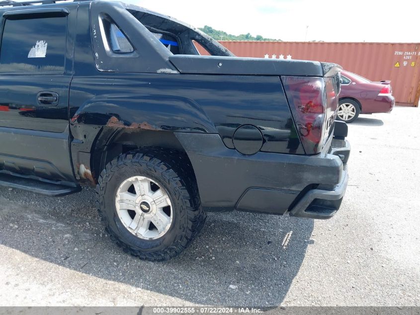 2002 Chevrolet Avalanche 1500 VIN: 3GNEK13T72G116880 Lot: 39902555