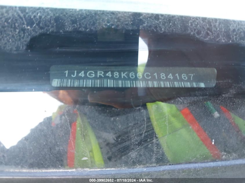 2006 Jeep Grand Cherokee Laredo VIN: 1J4GR48K66C184167 Lot: 39902652