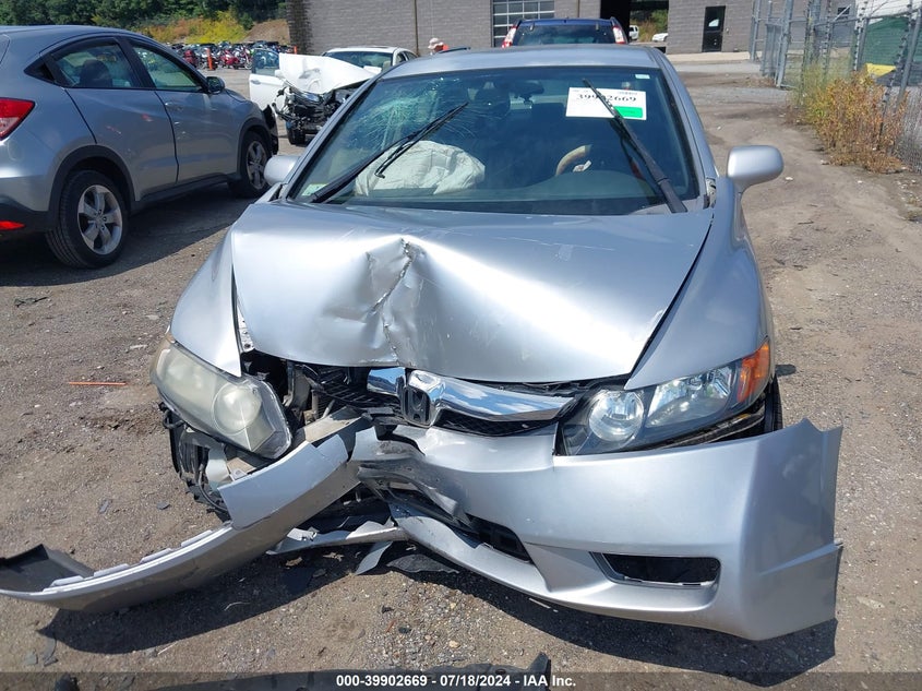 2009 Honda Civic Lx VIN: 2HGFA16589H360997 Lot: 39902669