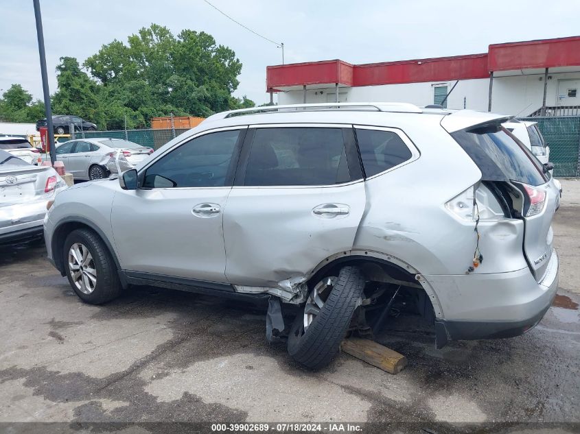 2016 Nissan Rogue Sv VIN: KNMAT2MV8GP694757 Lot: 39902689