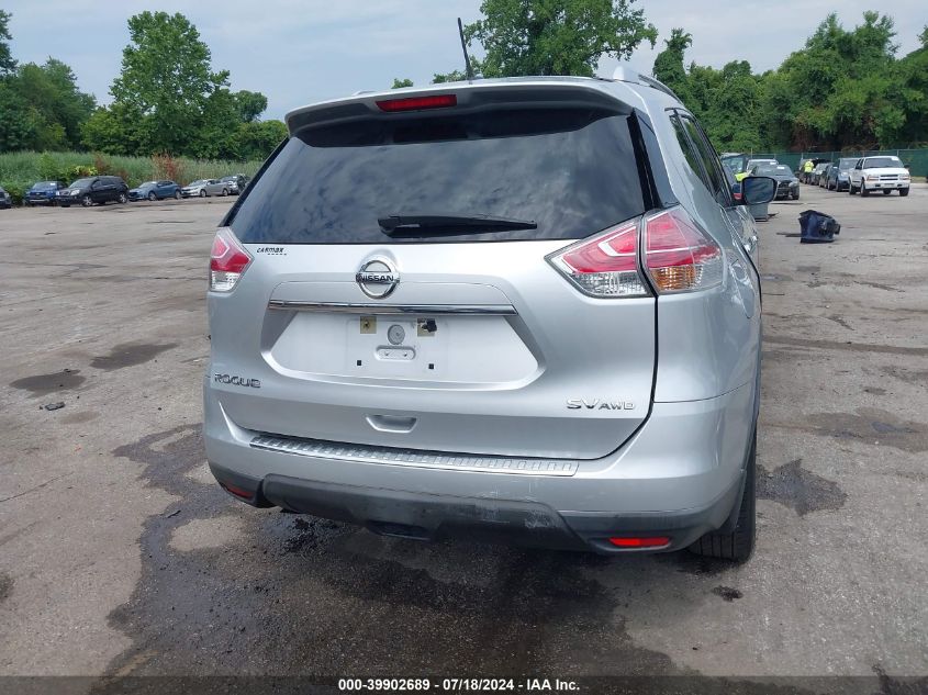 2016 Nissan Rogue Sv VIN: KNMAT2MV8GP694757 Lot: 39902689