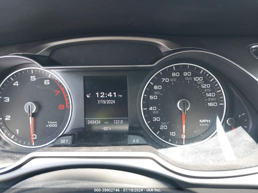 2013 Audi A4 2.0T Premium VIN: WAUFFAFL3DA167319 Lot: 39902746