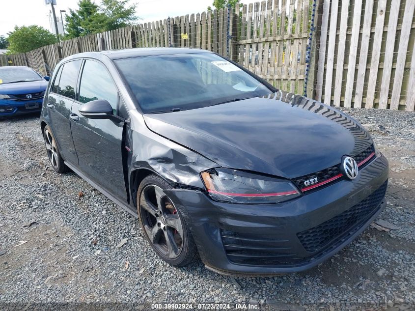 3VW4T7AU4FM1O2861 2015 Volkswagen Golf Gti