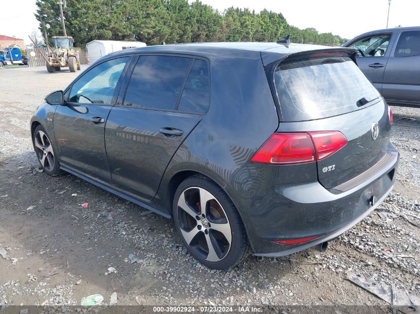 3VW4T7AU4FM1O2861 2015 Volkswagen Golf Gti