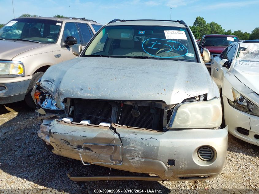 2005 Toyota Highlander V6 VIN: JTEGP21A050074986 Lot: 39902935