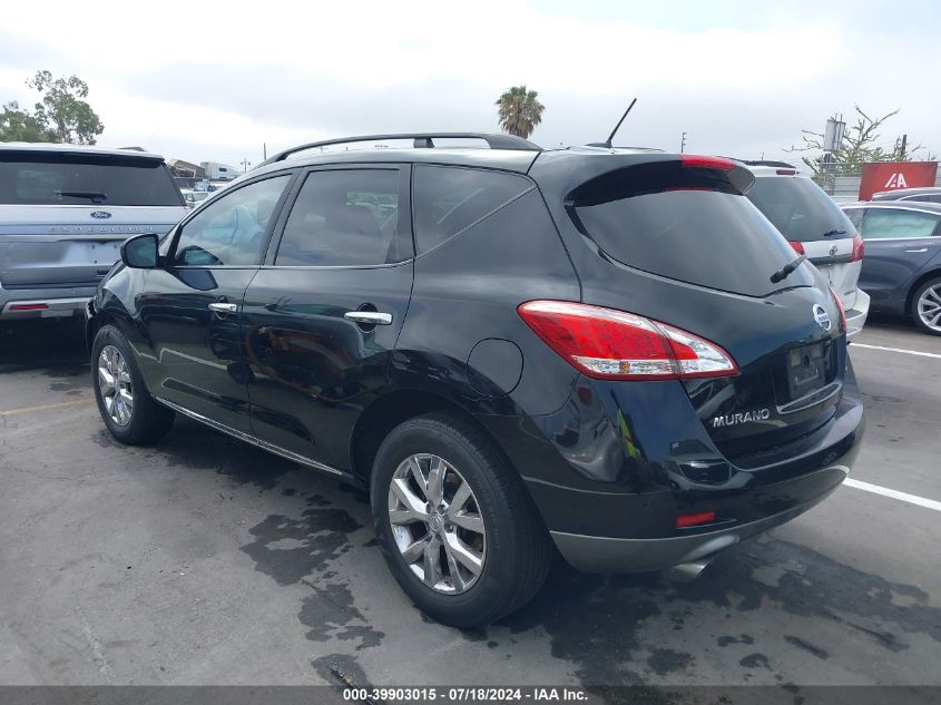 2012 Nissan Murano S/Sl/Le VIN: JN8AZ1MU5CW101554 Lot: 39903015