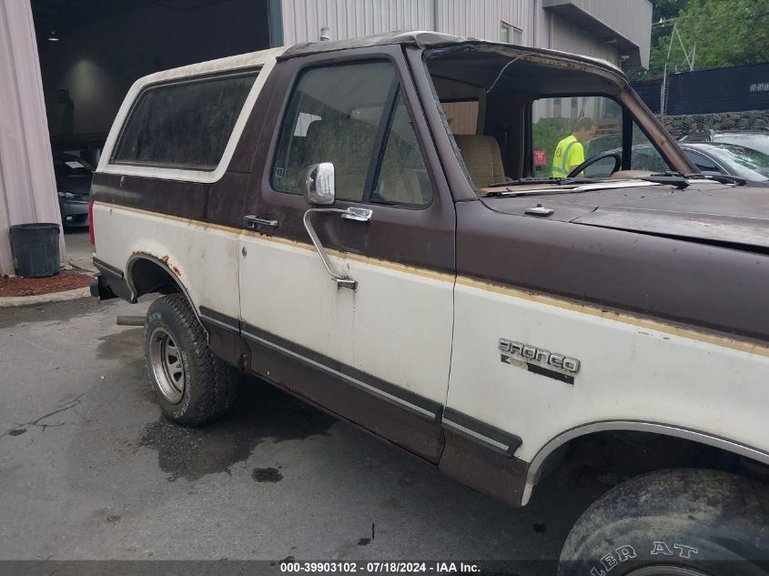 1988 Ford Bronco U100 VIN: 1FMEU15N8JLA70877 Lot: 39903102