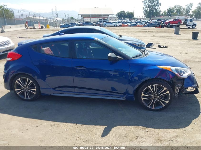 2016 Hyundai Veloster Turbo R-Spec VIN: KMHTC6AE9GU286169 Lot: 39903172