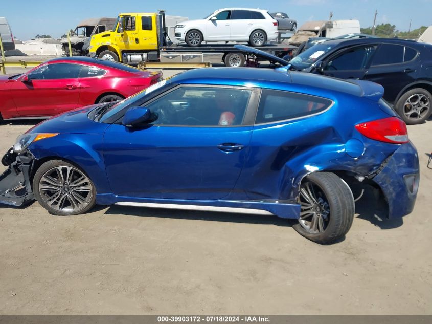 2016 Hyundai Veloster Turbo R-Spec VIN: KMHTC6AE9GU286169 Lot: 39903172