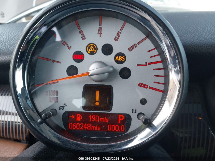 2010 Mini Cooper S VIN: WMWMF7C59ATZ69129 Lot: 39903245