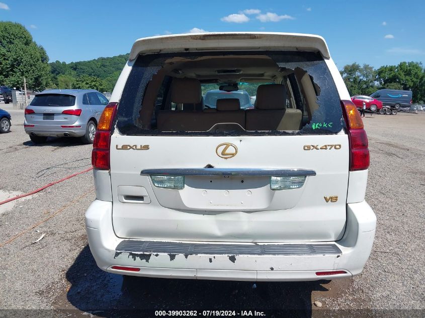 2004 Lexus Gx 470 VIN: JTJBT20X440048595 Lot: 39903262