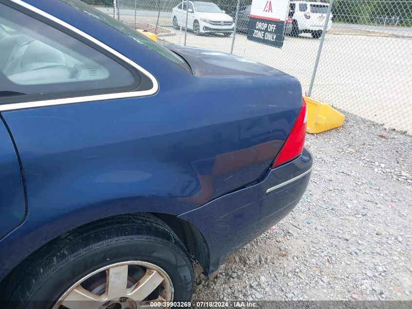 2005 Ford Five Hundred Se VIN: 1FAFP23195G191623 Lot: 39903269