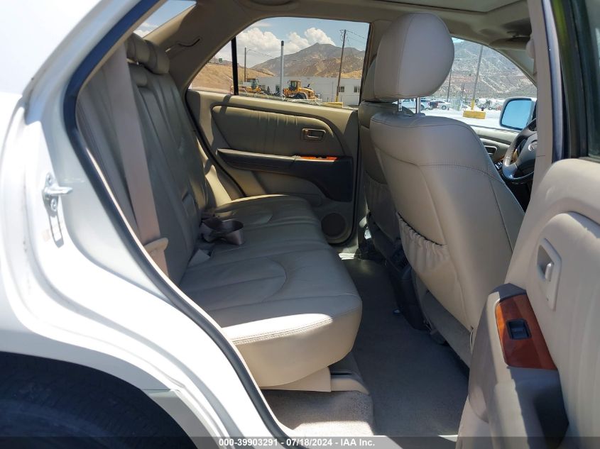 2000 Lexus Rx 300 VIN: JT6HF10U9Y0099415 Lot: 39903291