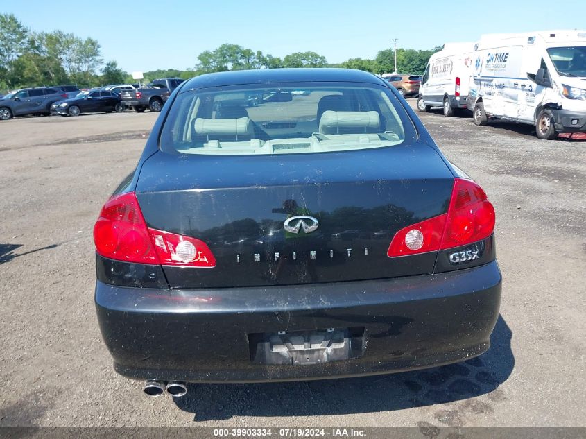 2006 Infiniti G35X VIN: JNKCV51F96M617900 Lot: 39903334