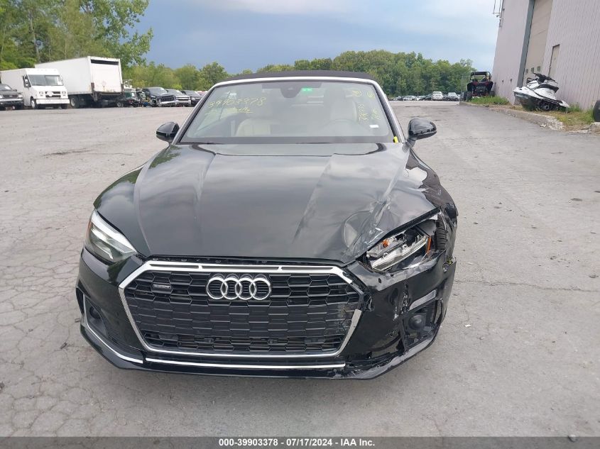 2022 Audi A5 Cabriolet Premium 45 Tfsi Quattro S Tronic VIN: WAU2AGF50NN007586 Lot: 39903378