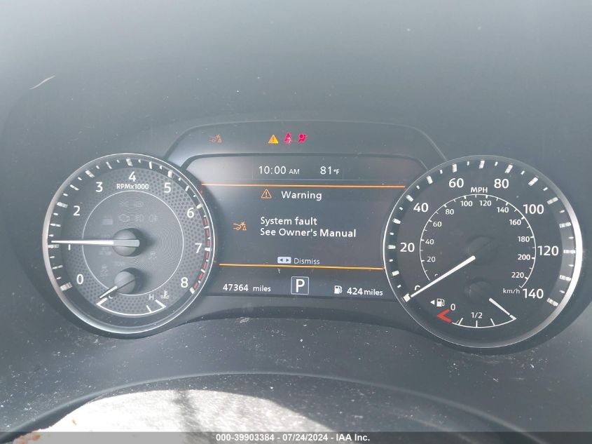 2021 Nissan Armada Sl VIN: JN8AY2BA5M9375046 Lot: 39903384