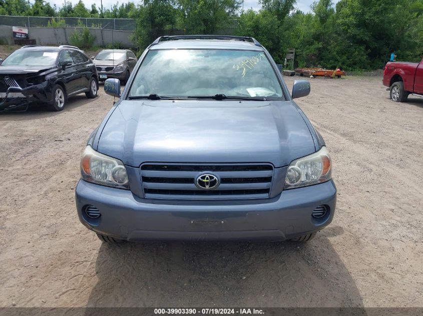 2006 Toyota Highlander Limited VIN: JTEEP21A260182034 Lot: 39903390