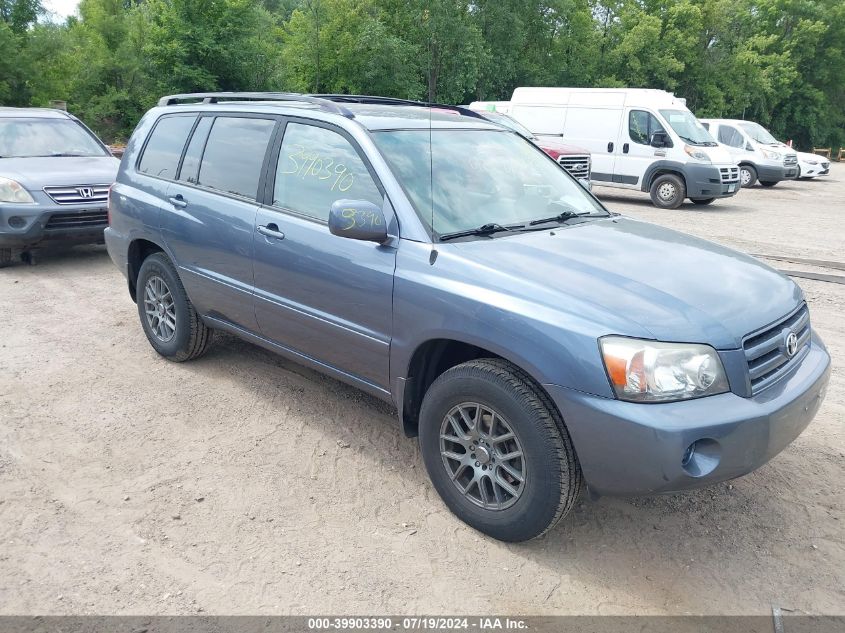 2006 Toyota Highlander Limited VIN: JTEEP21A260182034 Lot: 39903390