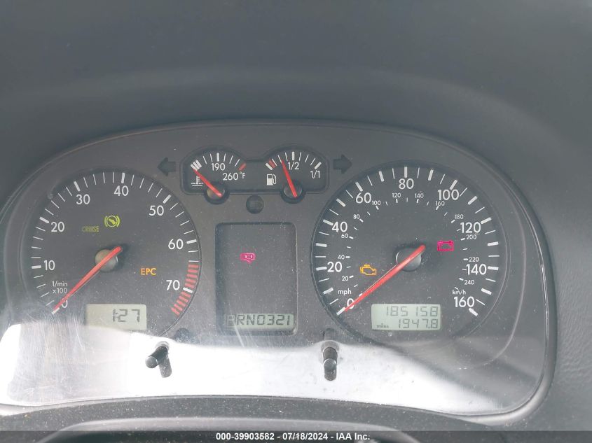 2003 Volkswagen Jetta Gl VIN: 3VWRK69M43M019093 Lot: 39903582