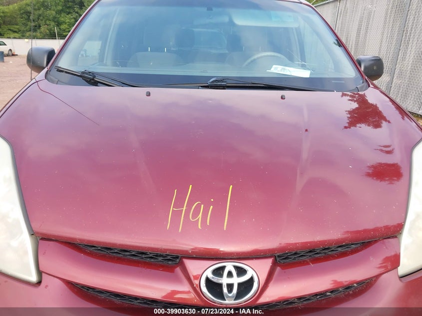 2008 Toyota Sienna Ce/Le VIN: 5TDZK23C28S120510 Lot: 39903630