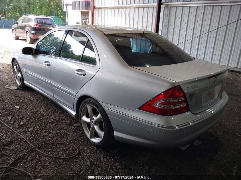 WDBRF52H76E021931 | 2006 MERCEDES-BENZ C 230