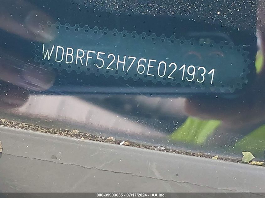 2006 Mercedes-Benz C 230 Sport VIN: WDBRF52H76E021931 Lot: 39903635