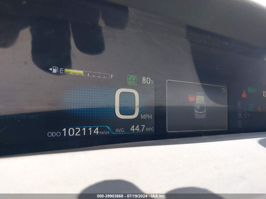 2018 Toyota Prius Prime Plus VIN: JTDKARFPXJ3088571 Lot: 39903668