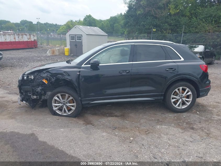 2022 Audi Q3 Premium 45 Tfsi S Line Quattro Tiptronic VIN: WA1DECF32N1022759 Lot: 39903690