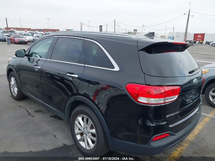 2016 Kia Sorento 2.4L Lx VIN: 5XYPG4A39GG061300 Lot: 39903697