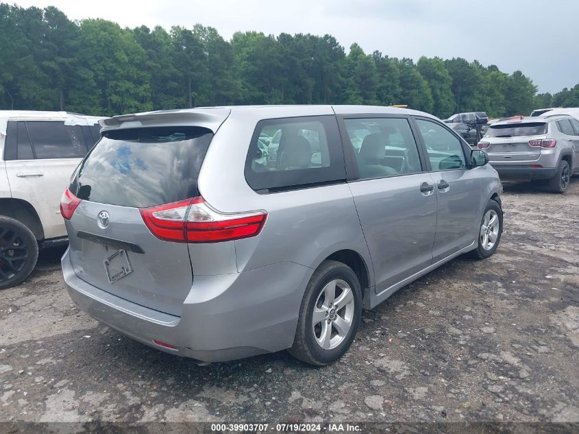 2018 Toyota Sienna L 7 Passenger VIN: 5TDZZ3DC5JS916934 Lot: 39903707