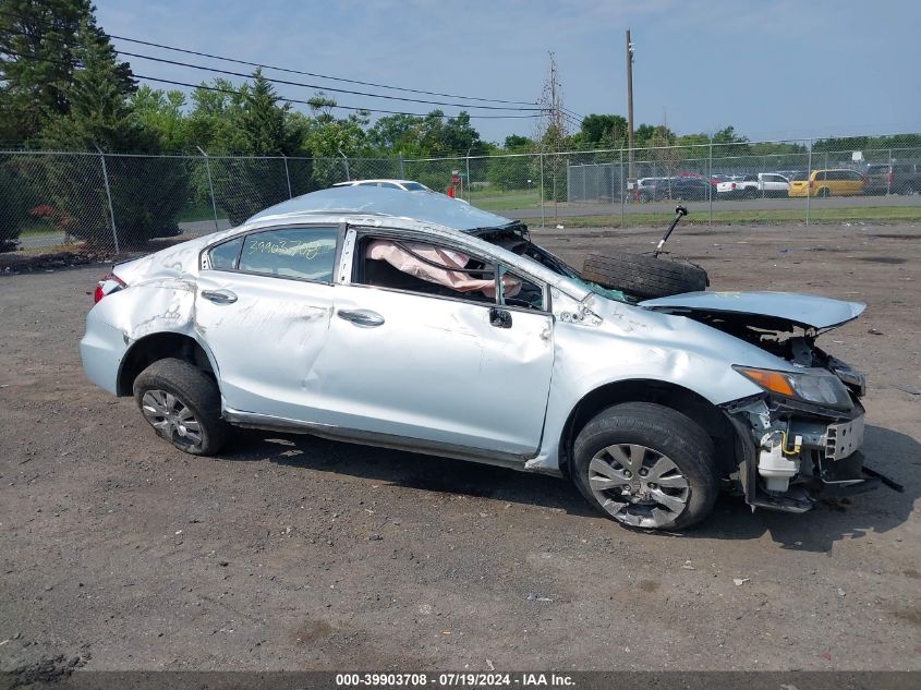 2012 Honda Civic Lx VIN: 2HGFB2F56CH593173 Lot: 39903708